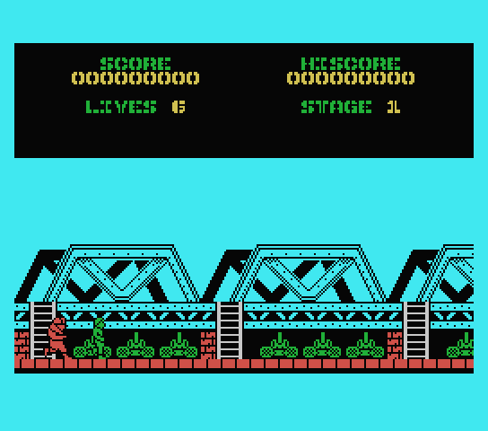 Green Beret screenshot 2 for MSX